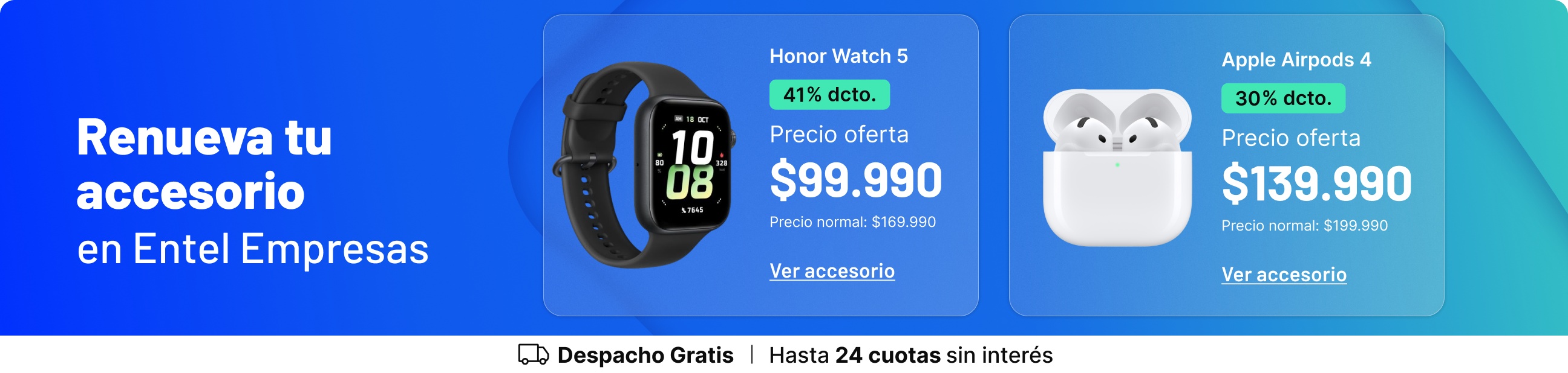 Entel Empresas y renuevate con lo mejor en accesorios