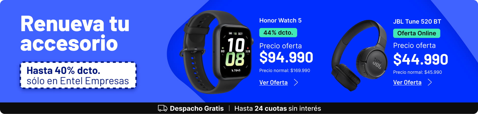 Renueva tu accesorio en Entel Empresas