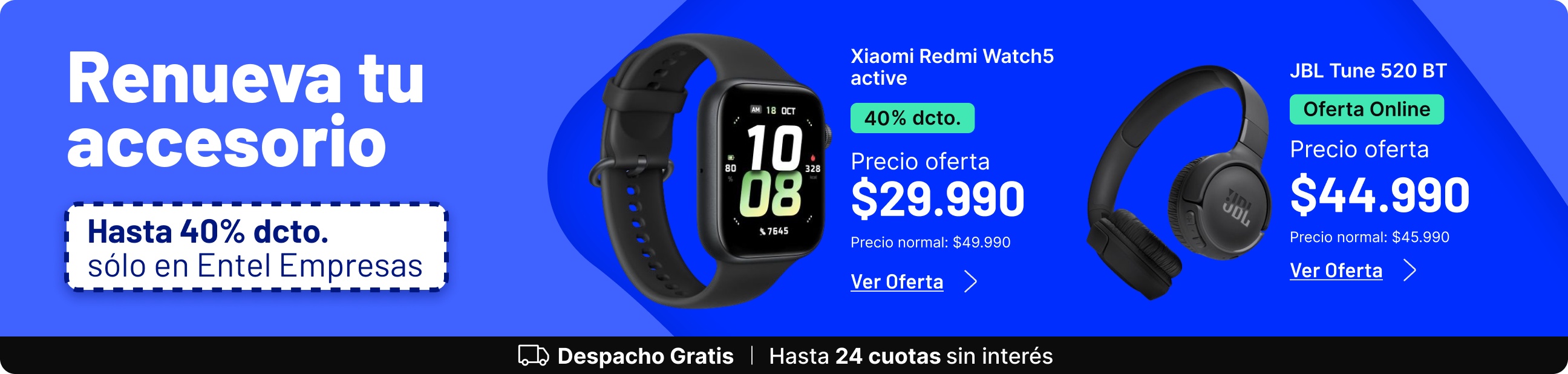 Renueva tu accesorio en Entel Empresas