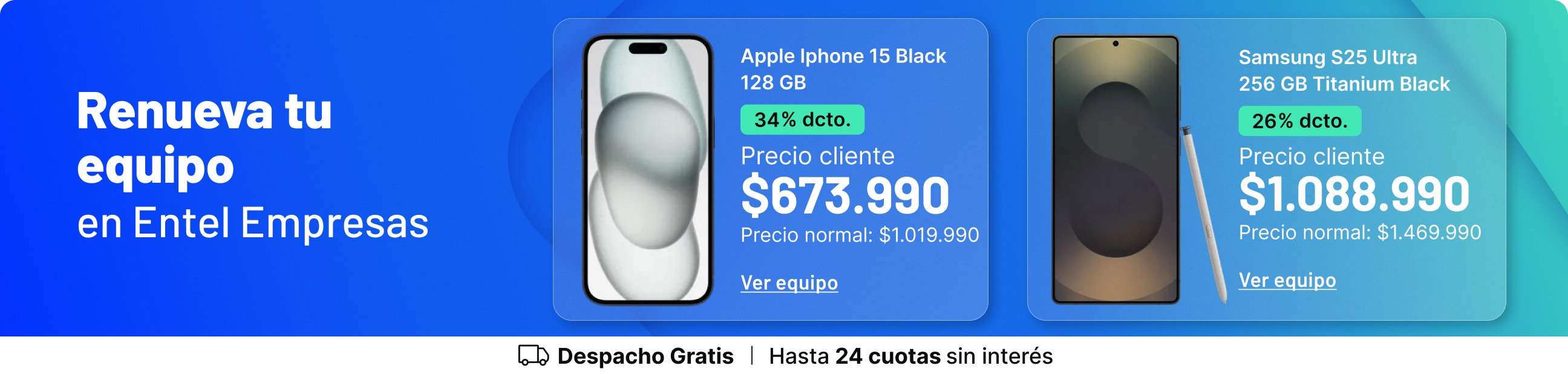 Entel Empresas y renuevate con lo mejor en equipos