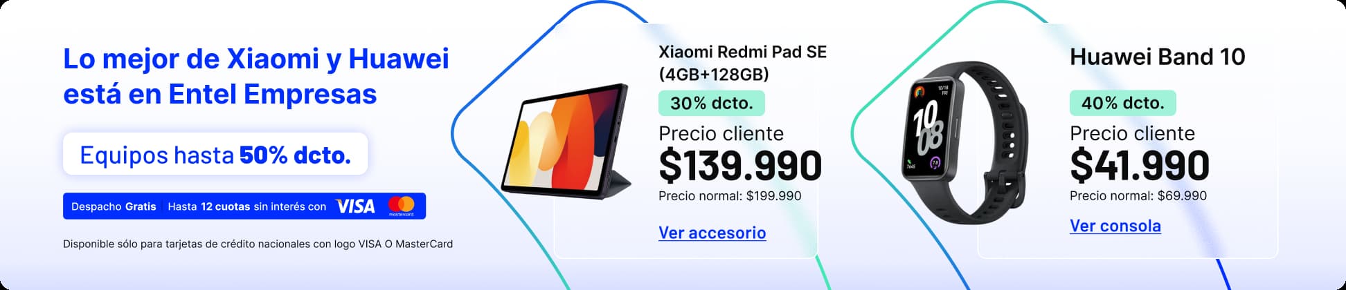 Lo mejor de Xiaomi y Huawei está en Entel Empresas