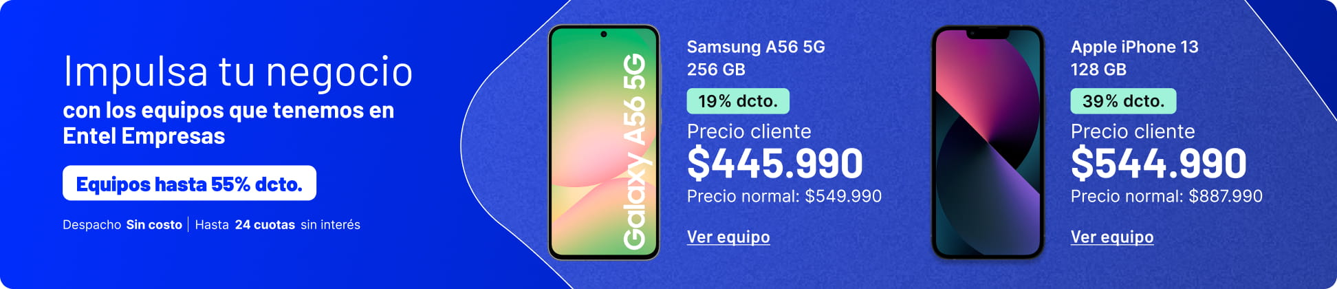 Impulsa tu negocio con los equipos que tenemos en Entel Empresas