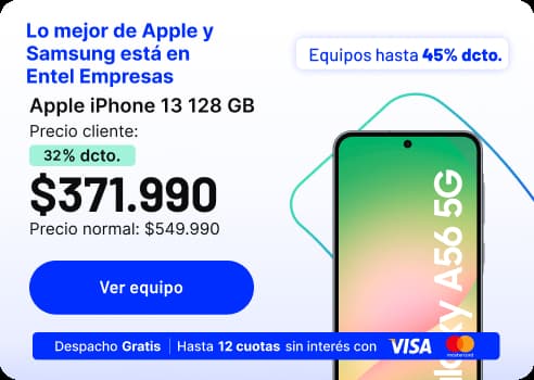Lo mejor de Apple y Samsung está en Entel Empresas