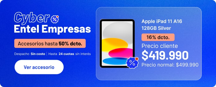 Cyber Entel empresas accesorios hasta 50% dcto.